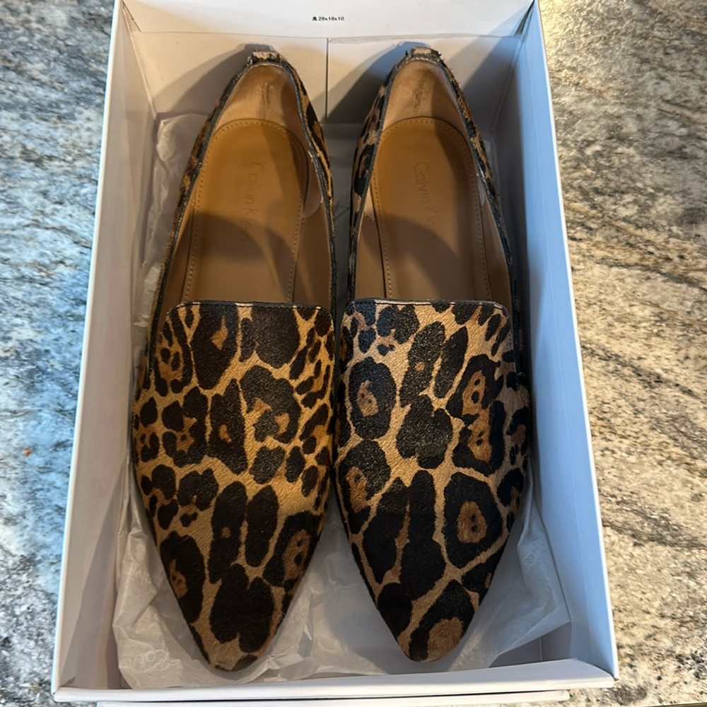 Calvin Klein leopard loafers - Picture 2 of 9